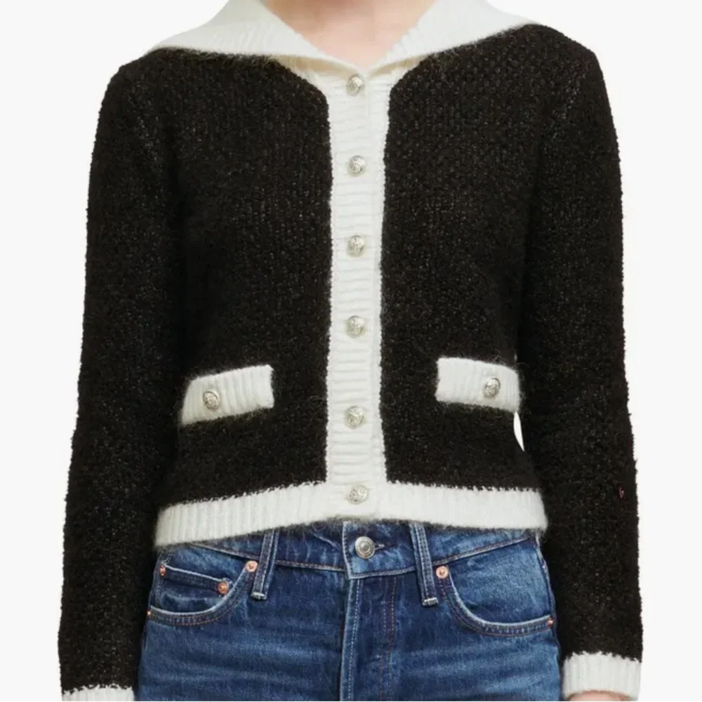 Maje Mutine Crested Button Cardigan - Picture 3 of 8